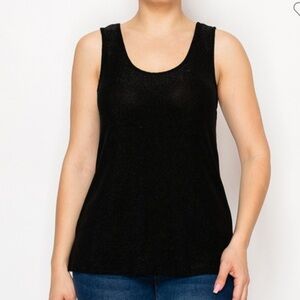 Sparkly Luxe Tank- Black